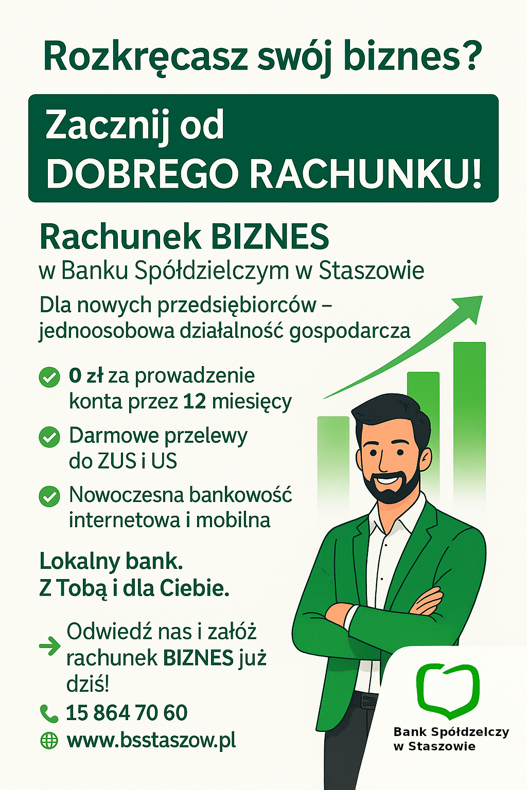 Ulotka rachunek biznes promocja